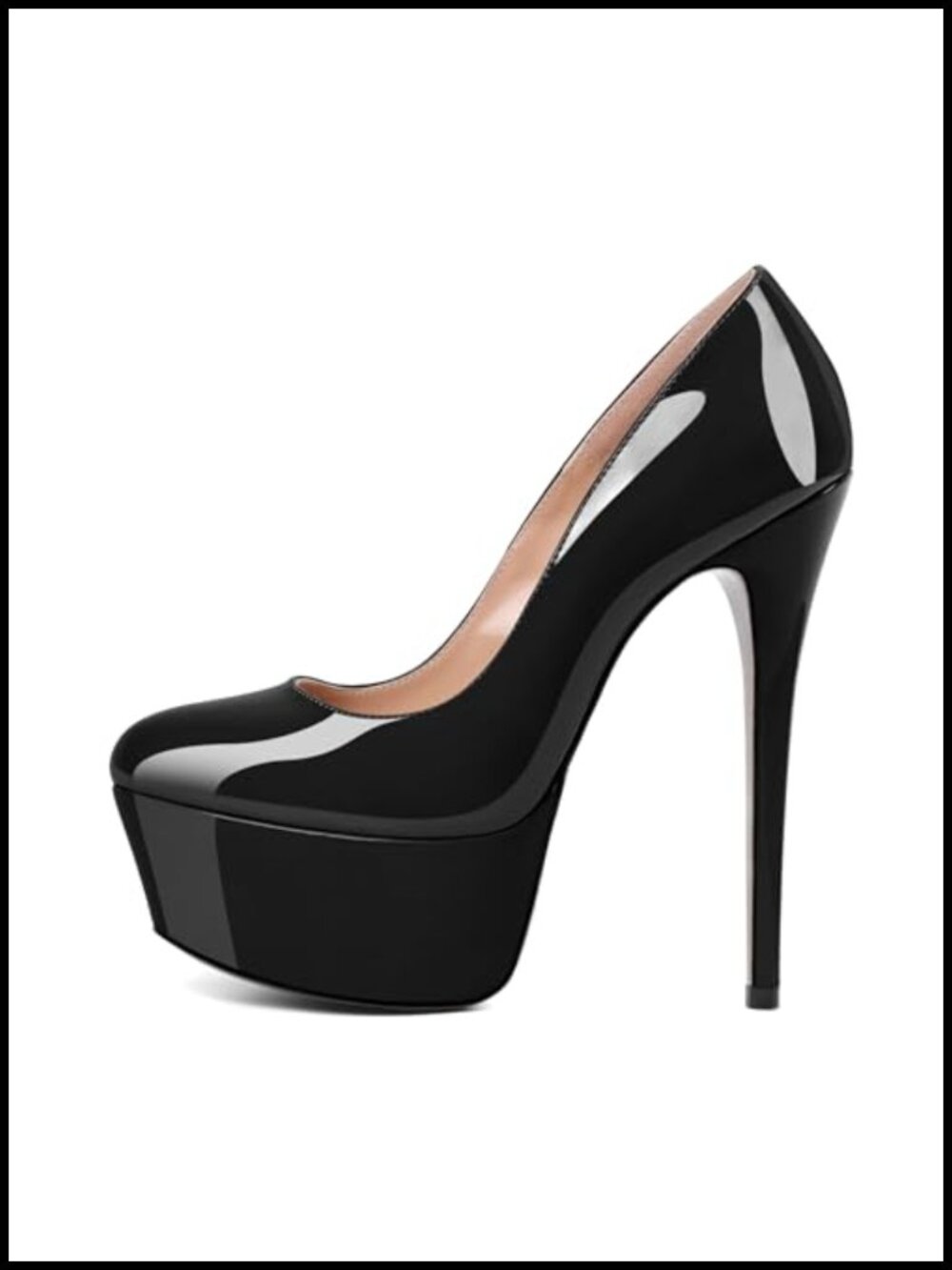 Women's Platform Pumps 6 Inch High Heel Stiletto Shoes Party Wedding